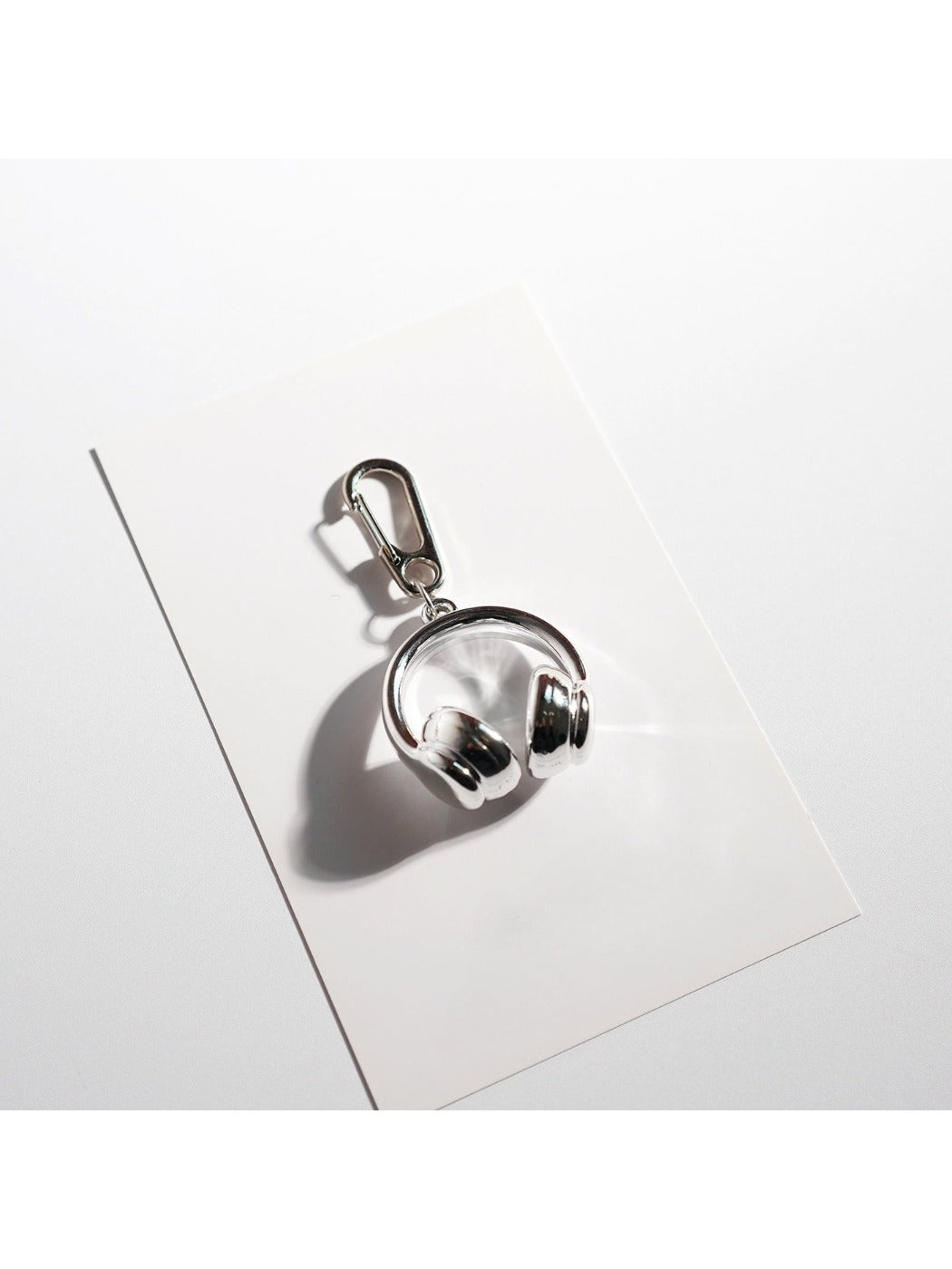 Keypus - Solid Color Headphone Shaped Keychain