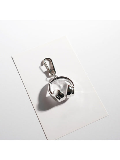 Keypus - Solid Color Headphone Shaped Keychain