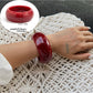 Detailed shot of Lovra modern wide fit bracelet's smooth surface