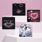 Mirroray - Y2K Heart Print Foldable Makeup Mirror