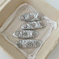 Beau - Sweet Floral Ruched Silver Finish Hair Clip