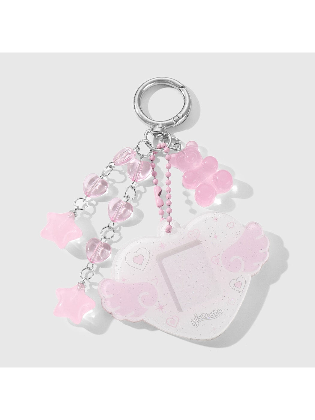 Keypus - Sweet Y2K Heart and Bear Acrylic Keychain
