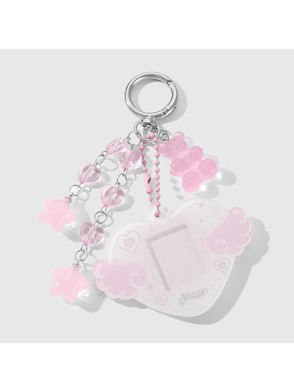 Keypus - Sweet Y2K Heart and Bear Acrylic Keychain