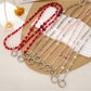 Keypus - Acrylic Heart Beaded Crossbody Phone Chain