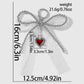 Keypus - Y2K Lace Bow Heart Cross Keychain