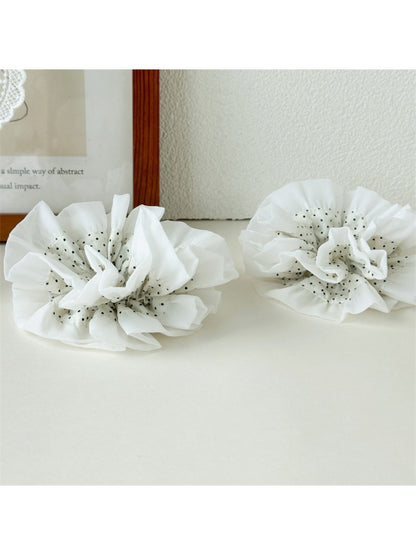 Gifty - Black White Polka Dot Scrunchie