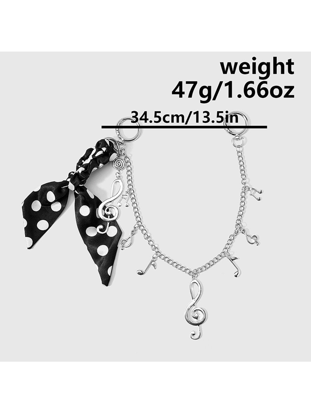 Keypus - Polka Dot Scarf Cherry Chain Bag Charm Keychain