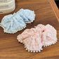 Gifty - Tartan Scrunchies with Beads Large