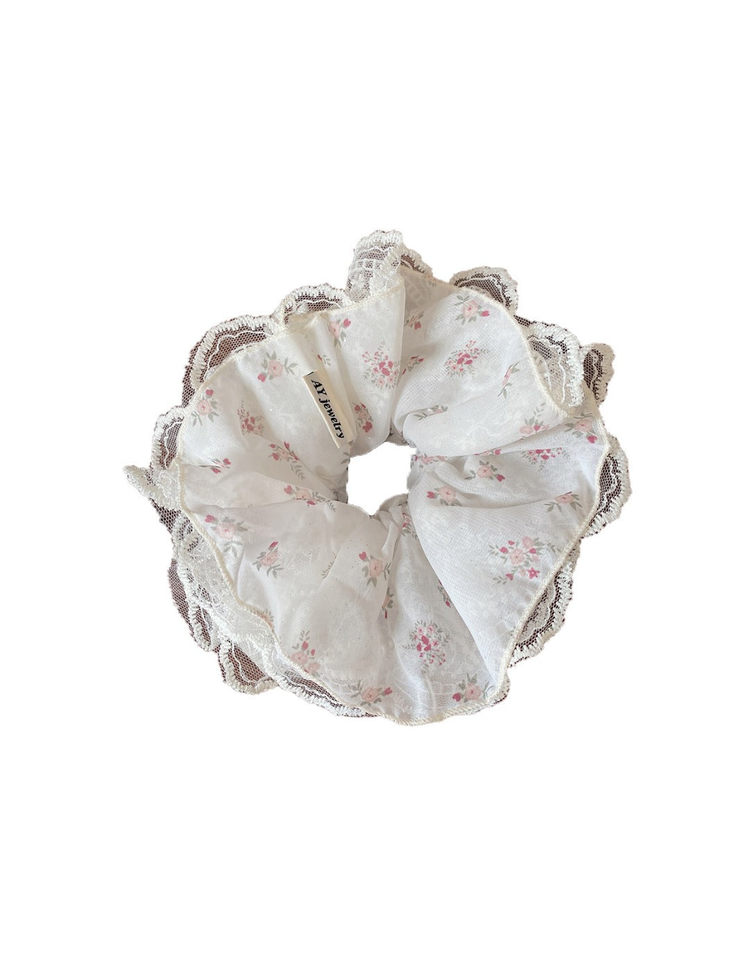Gifty - Spring Floral Ruffle Scrunchies