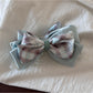 Gifty - Pleated Bow Checked Patchwork Fabric Scrunchie