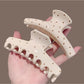 Beau - Curved Geometric Polka Dot Hair Claw Clip