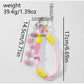 Keypus - Sweet Pom Pom and Dog Charm Keychain