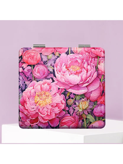 Mirroray - Folding Flower Pattern Makeup Mirror