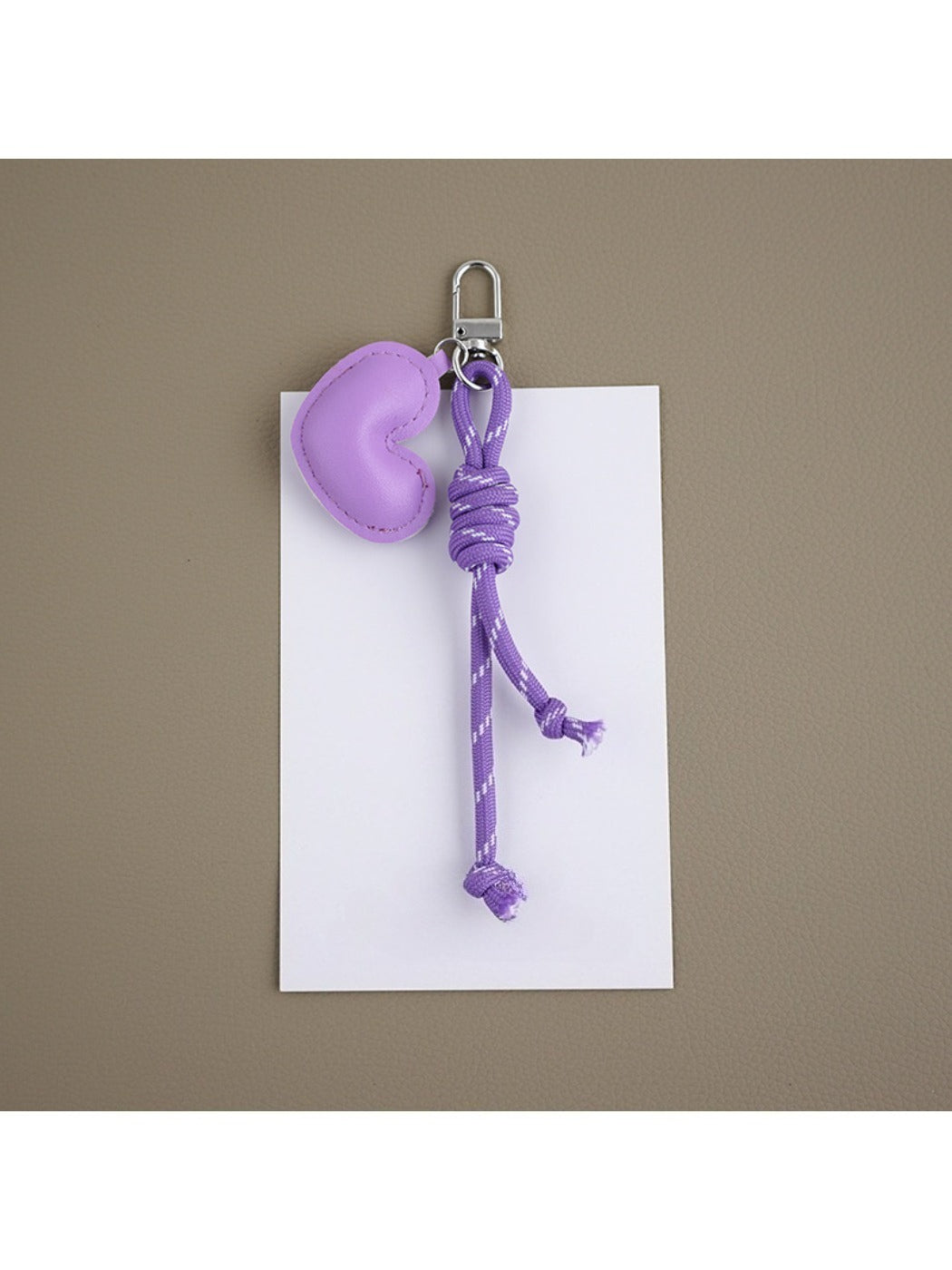 Keypus - Heart Shaped Faux Leather Keychain