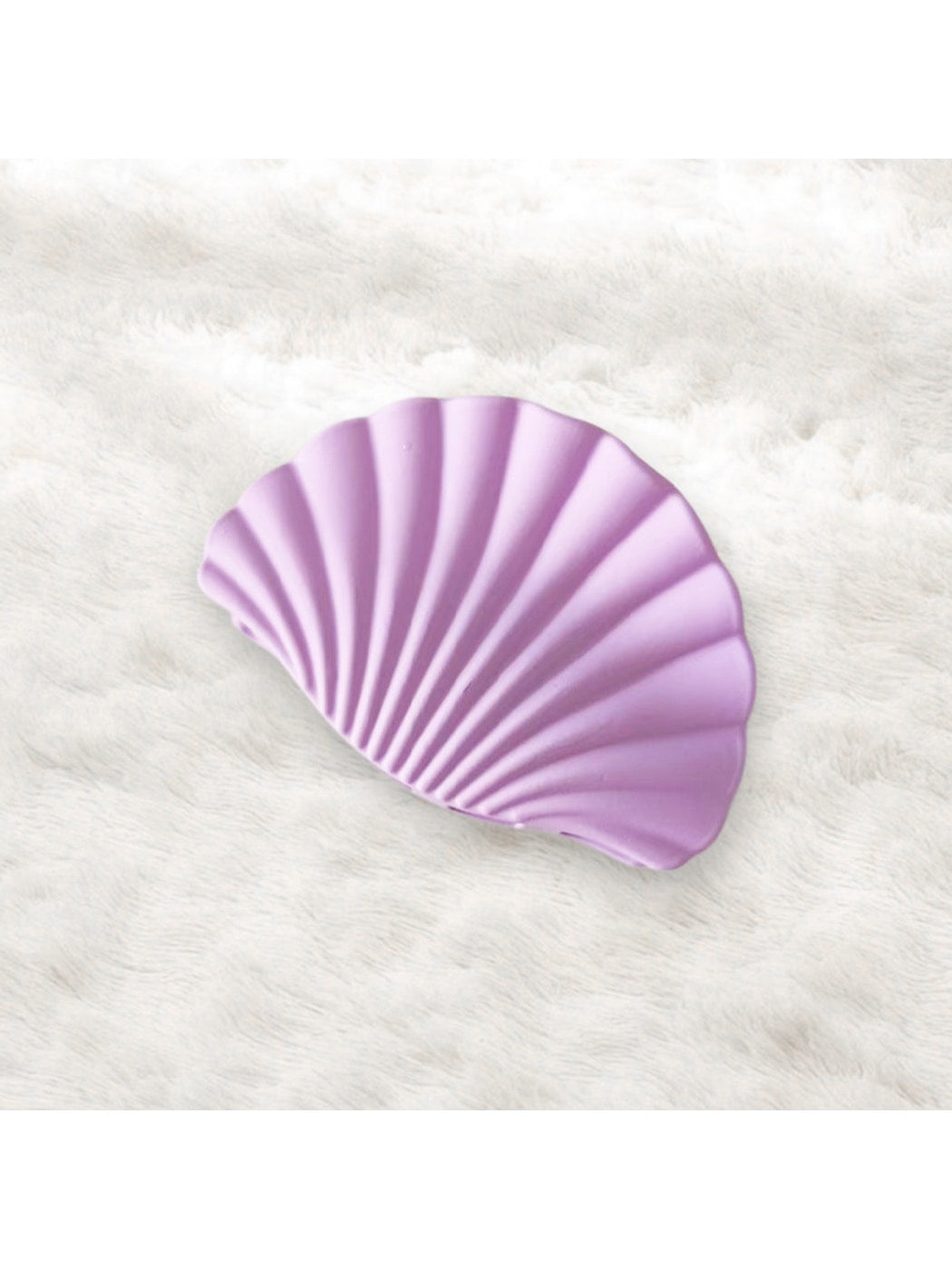 Beau - Matte Plastic Fan Shape Everyday Claw Clip