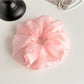 Gifty - Fluffy Sheer Fabric Mesh Look Scrunchie