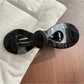 Beau - Vintage Flat Bow Hair Claw Clip