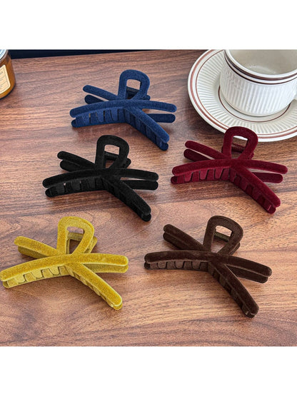 Beau - Elegant Velvet Hair Claw Clip Large