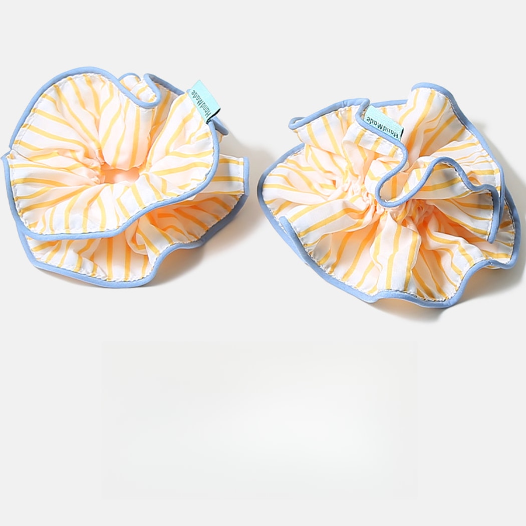 Gifty - Striped Polyester Sweet Style Scrunchie