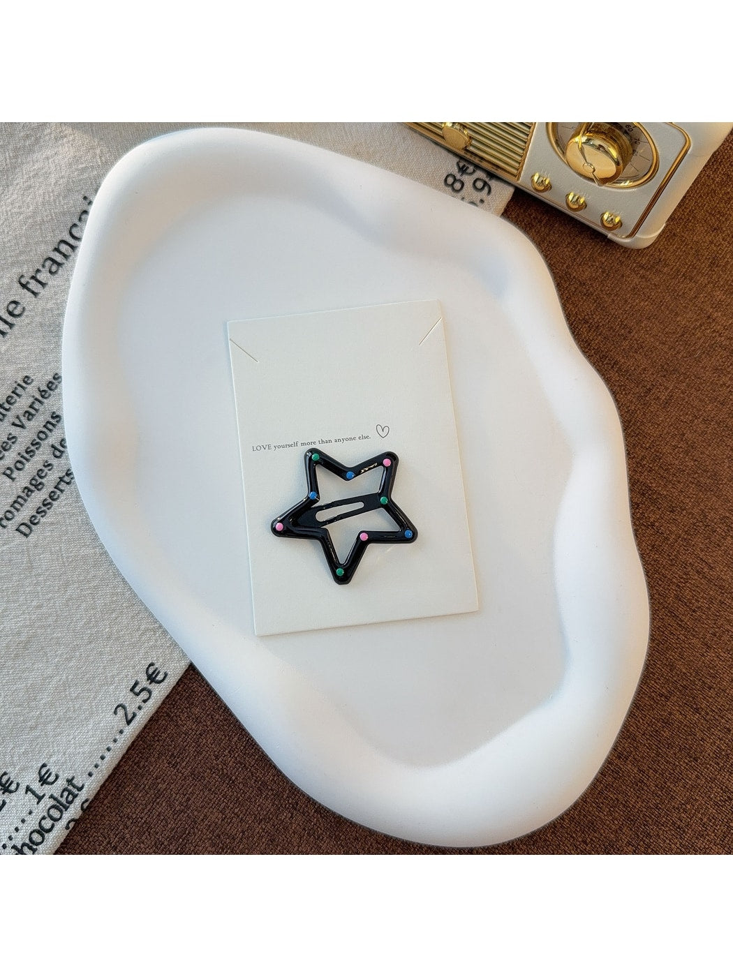 Beau - Sweet Style Star Snap Alloy Hair Clip