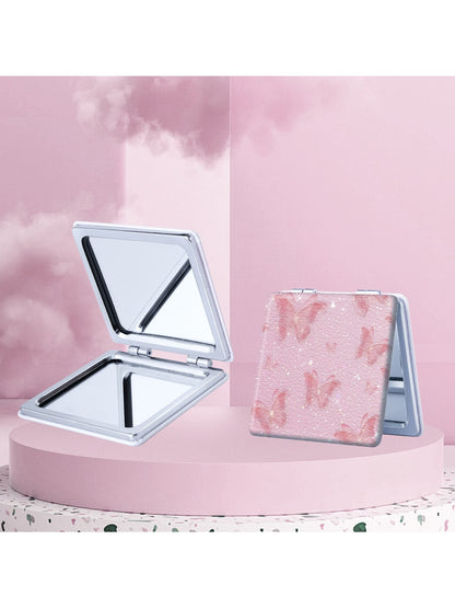 Mirroray - Butterfly Print Portable Folding Makeup Mirror