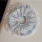 Gifty - Plaid Lace Trim Pleated Fabric Scrunchie