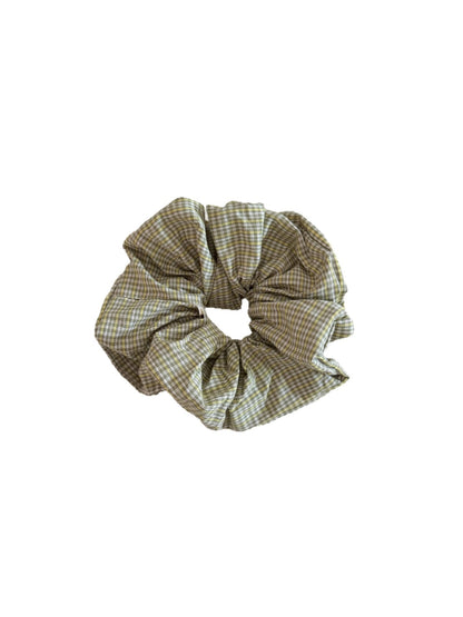 Gifty - Plaid Polyester Fabric Scrunchie