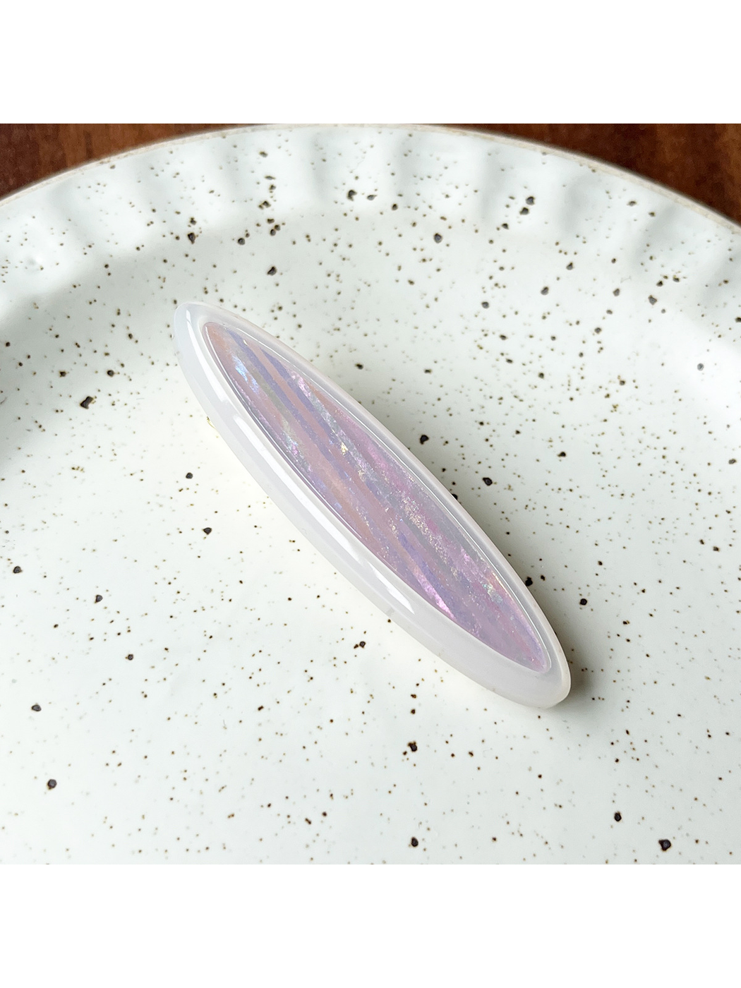 Beau - Pointed Ends Ring Accent Duckbill Hair Clip