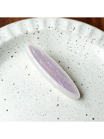 Beau - Pointed Ends Ring Accent Duckbill Hair Clip