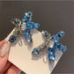 Beau - Blue Star Bow Hair Clip