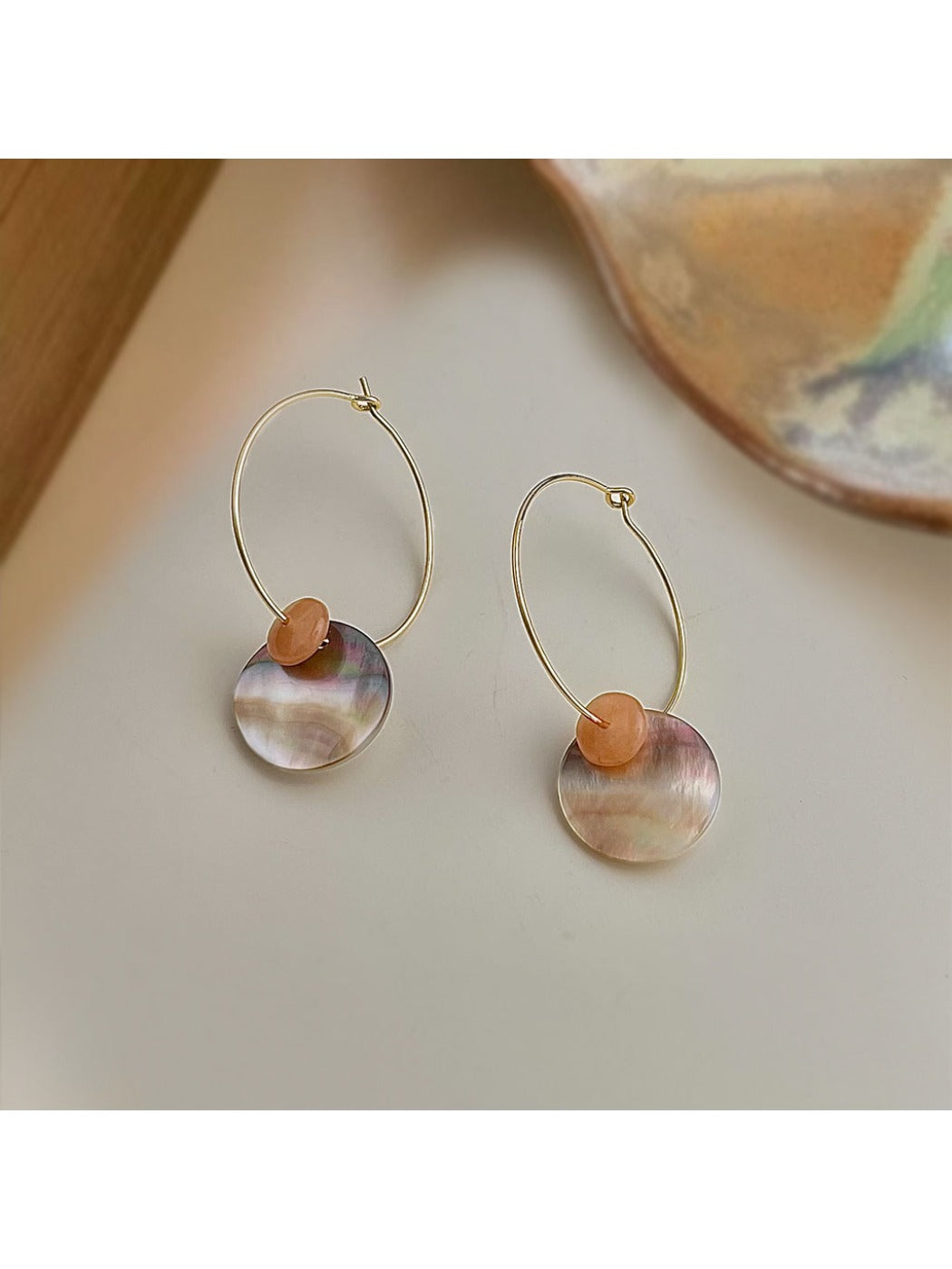 Earedge - Trendy Round Drop Earrings