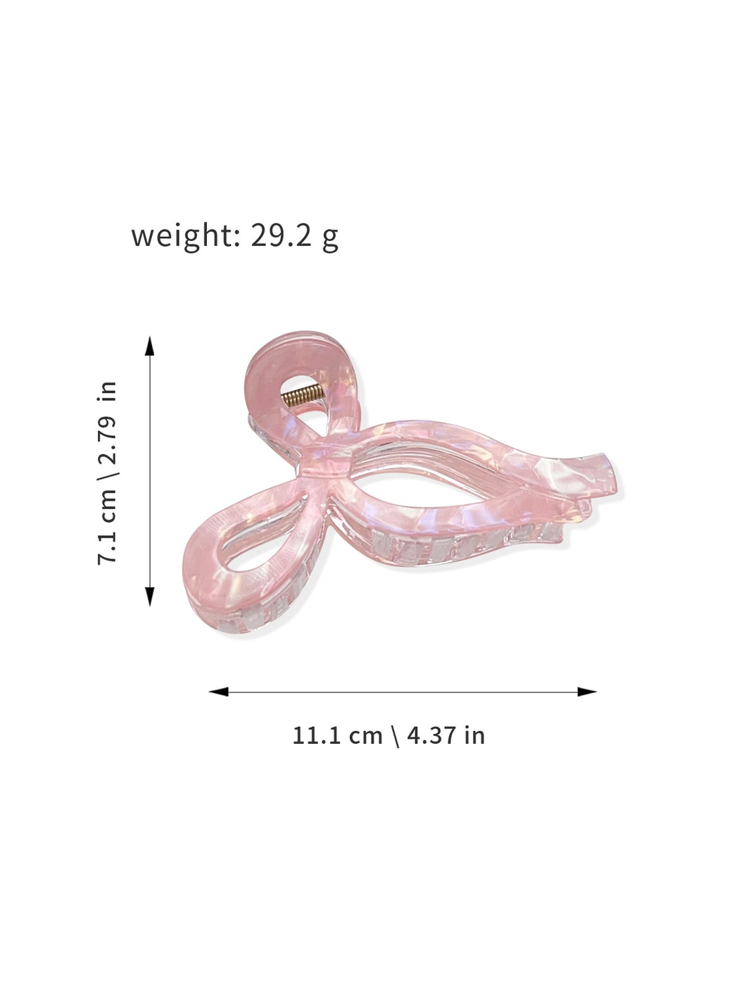 Beau - Plastic Butterfly Bow Geometric Claw Clip
