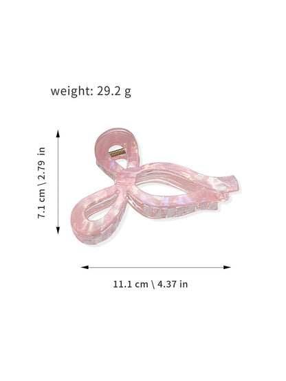 Beau - Plastic Butterfly Bow Geometric Claw Clip