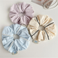 Gifty - Polyester Minimal Trim Detail Hair Scrunchie