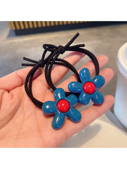 Gifty - Blue Flower Hair Tie