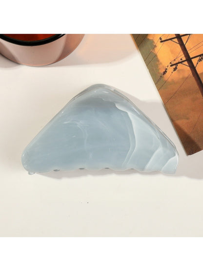 Beau - Marble Pattern Triangular Hair Claw