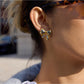 Earedge - Two-Tone Butterfly Stud Earrings