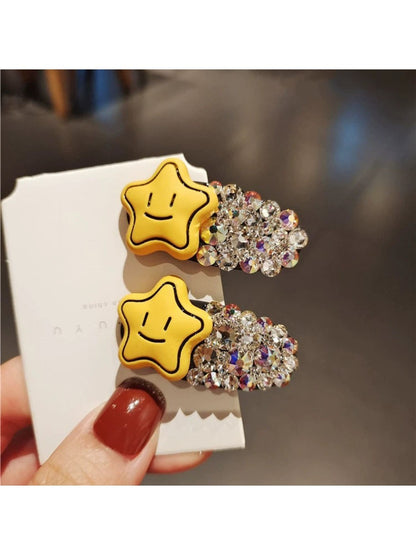 Beau - Yellow Smiley Hair Clip