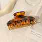 Beau - Vintage Leopard Print Half Moon Claw Clip