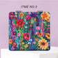 Mirroray - Portable Makeup Mirror with Floral Design