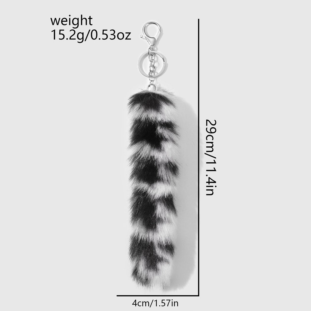 Keypus - Retro Y2K Animal Print Tail Keychain