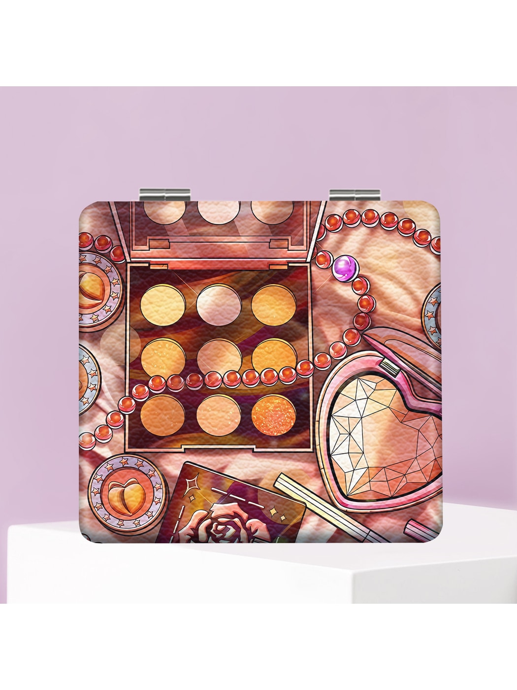 Mirroray - Cartoon Pattern Portable Folding Makeup Mirror