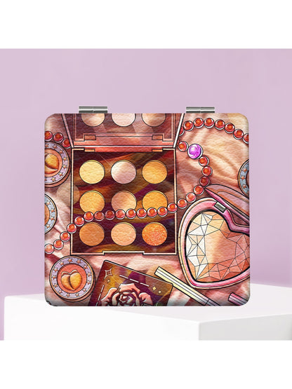 Mirroray - Cartoon Pattern Portable Folding Makeup Mirror
