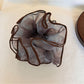 Gifty - Soft Look Printed Polyester Ponytail Scrunchie