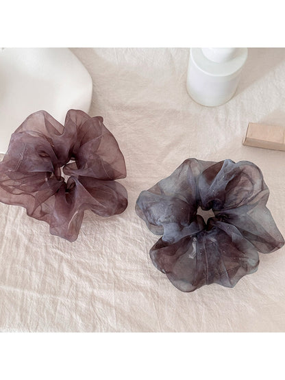 Gifty - High Stretch Mesh Polyester Round Scrunchie