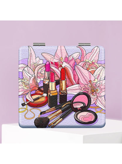 Mirroray - Cartoon Style Print Makeup Mirror