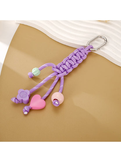 Keypus - Colorful Star and Heart Nylon Phone Charm