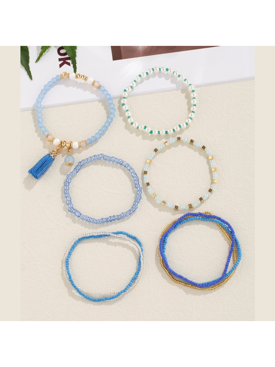 Lovra - Bohemian Layered Beaded Tassel Bracelet