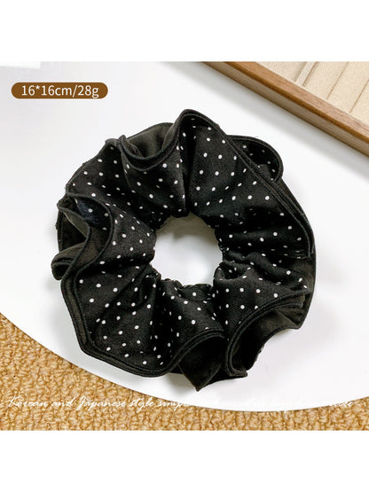 Gifty - Elegant Polka Dot Satin Hair Scrunchie