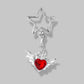 Keypus - Hollow Star Bow Pendant Keychain